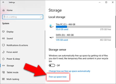 free up storage on computer.